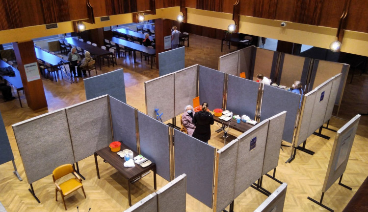 Očkovací místo v KD Družba v Klatovech