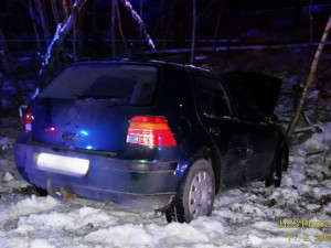 Nehoda čtyř vozů u Horní Břízy