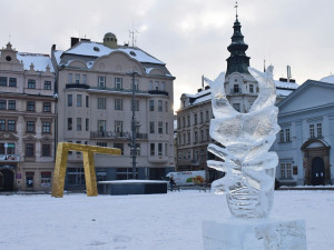 Klasická ZOO má zavřeno u té z ledových soch na náměstí se tísní davy lidí