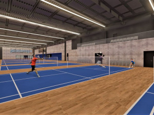 Vizualizace nové sportovní haly na Košutce