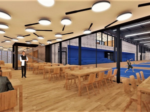 Vizualizace nové sportovní haly na Košutce