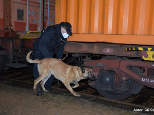 Velké manévry u nákladního vlaku z východní Evropy, policisté pátrali po migrantech