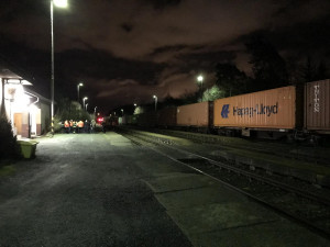 Velké manévry u nákladního vlaku z východní Evropy, policisté pátrali po migrantech