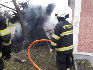 Torzo dříve památného stromu zachvátil požár, hasiči nevylučují úmyslné zapálení