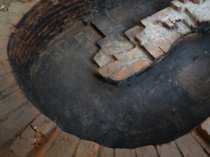 Pozůstatek historické konstrukce windischgrätzského pivovaru