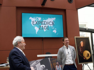 Tomáš Vaňourek prezentuje expedici Z101