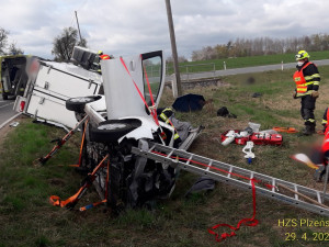 Poblíž Všerub se stala druhá vážná nehoda