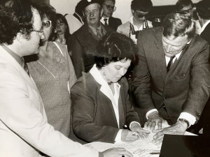 Unikátní fotografie vzácné návštěvy prvních oslav osvobození, Shirley Temple Black zavítala také do Klatov