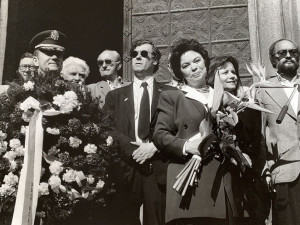 Unikátní fotografie vzácné návštěvy prvních oslav osvobození, Shirley Temple Black zavítala také do Klatov