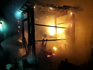 Požár dřevníku nepřežily desítky křepelek