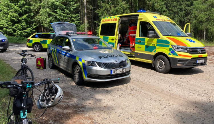 Aktivace traumabodu zachránila v Brdech život zraněné cyklistce v oblasti bez mobilního signálu