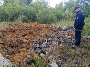 Muž si z lesa odnesl domů v přepravce skoro 400 rezavých nábojů