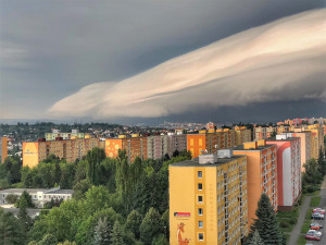 Takto zachytila úžasný mrak Alena Koutná