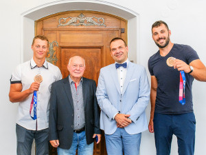 Olympioniky přijali na radnici, foto: M. Chaloupka.