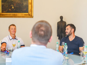Olympioniky přijali na radnici, foto: M. Chaloupka.