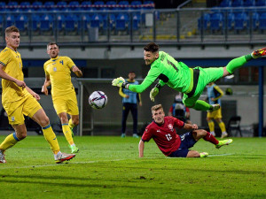 Čeští fotbalisté remizovali v přípravě s Ukrajinou 1:1, v nastavení srovnal Vydra