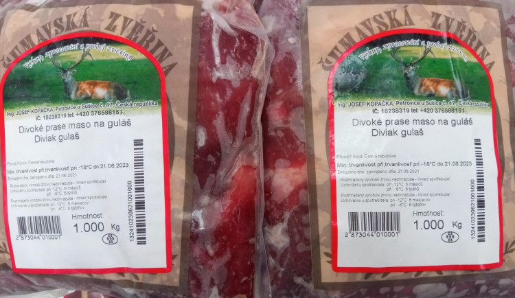 Veterináři stahují z prodeje maso z divočáka, obsahuje vysoké množství olova