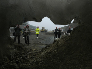 Právě byl proražen tunel Valík