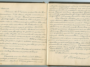 Poslední stránka deníku