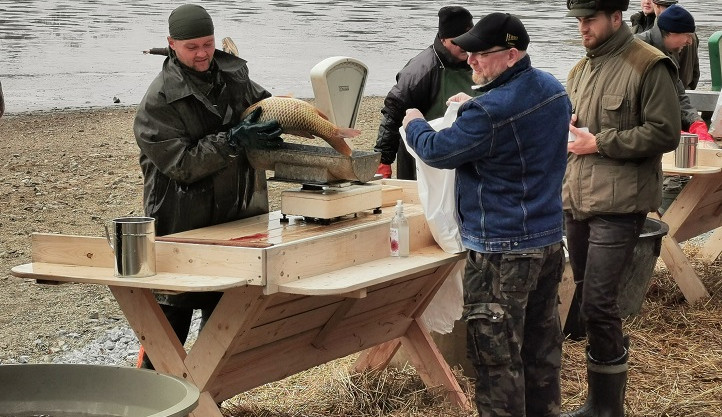 Rybáři vylovili Drahotínský rybník, kapry nakoupí Plzeňané tradičně u Košináře