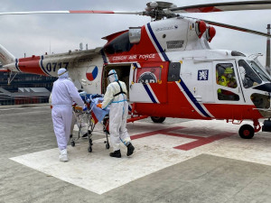 Armáda vyčlenila jeden vrtulník letecké záchranné služby z Líní u Plzně pro transporty pacientů s covidem