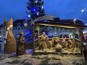 Betlém na náměstí v Klatovech