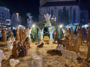 Plzeňský betlém na náměstí Republiky