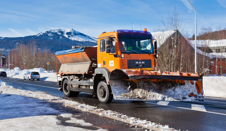 Údržba silnic v oblasti Železné Rudy