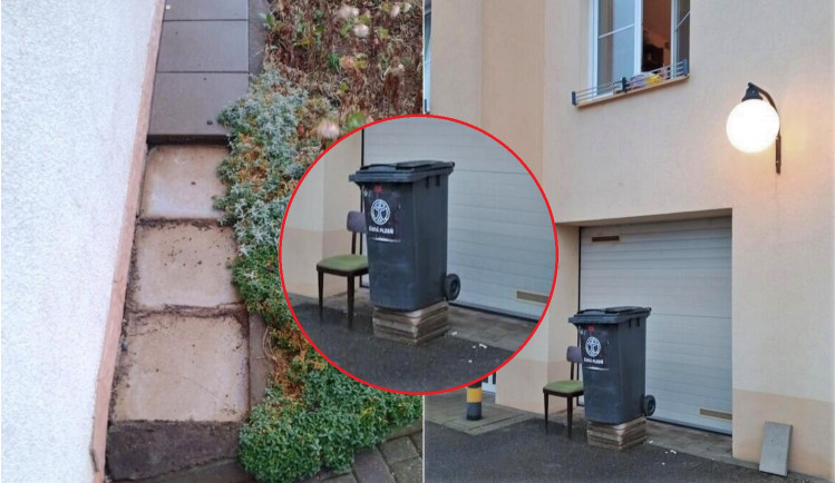 Zloděj vyrval dlažbu a podložil si popelnici, aby dosáhl na parapet s cukrovím