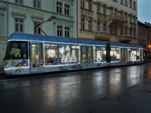 Plzeňská vánoční tramvaj
