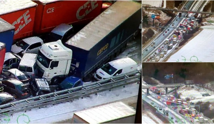 Záběry z policejního vrtulníku, zdroj: Policie ČR