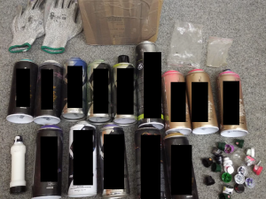 Dva mladí vandalové posprejovali most, ale spravedlnosti dlouho neunikali. Usvědčila je barva na bundách