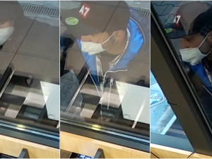 Kamera zachytila dva muže při výběru peněz z cizí platební karty, policie pátrá po jejich totožnosti