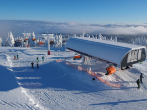 Na Klínovci panují ideální podmínky pro lyžování