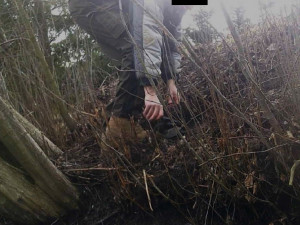 Muž chytal zvířata do nelegálních želez, přímo při činu ho pak zachytila nastražená fotopast