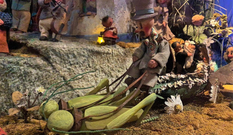 Dioráma Svatba u Broučků, foto: Muzeum loutek