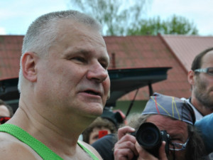 Jiří Kajínek bezprostředně po propuštění z vězení