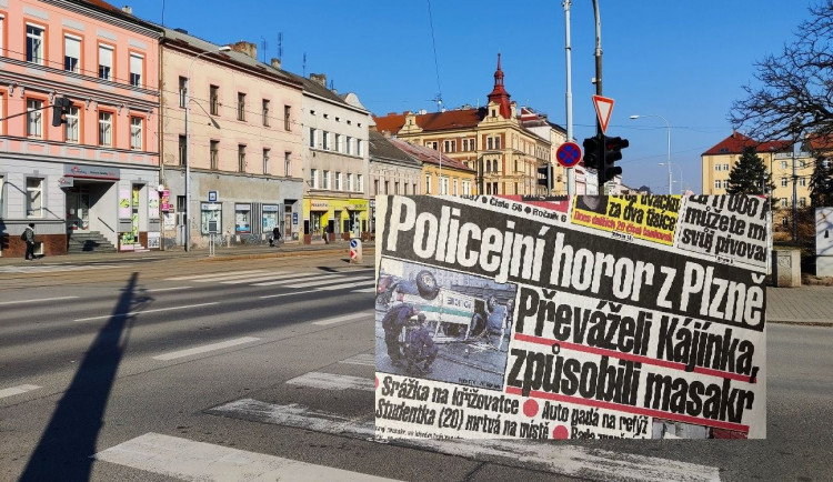 Místo tragické nehody na Klatovské třídě