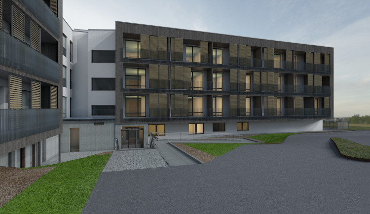Vizualizace přístavby a rekonstrukce Domova sociální péče Kralovice