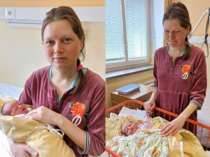 Ukrajinka uprchla před ruskou invazí z ostřelovaného Žytomyru, teď ve Stodské nemocnici porodila dcerku