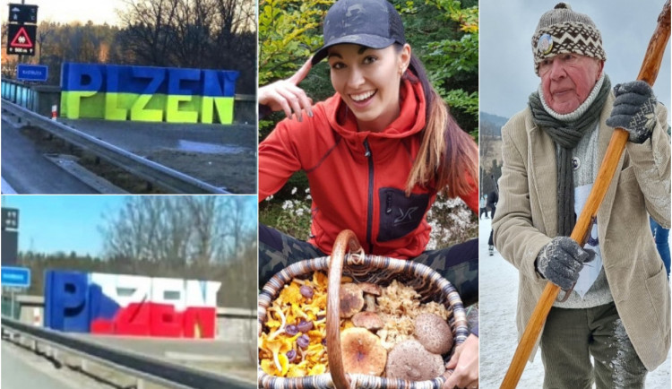 BŘEZEN 2022: Přestříkání ukrajinských barev, příběh nejznámější české houbařky i odchod Šumavské legendy