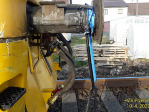 Nedělní nehoda na železničním přejezdu