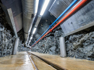 Přibližně takto by mělo vypadat v budoucnu podzemní úložiště jaderného odpadu. Na snímku je podzemní výzkumné pracoviště Bukov