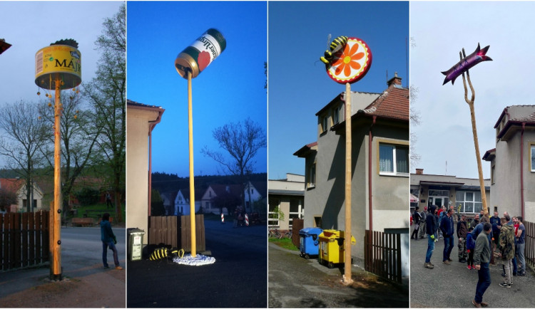 FOTO: Nadšenci staví každý rok naprosto neuvěřitelné májky, jde o hotová umělecká díla