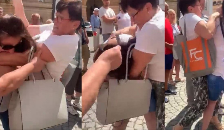 Příznivkyně Babiše napadla na jeho mítinku ženu, která akci rušila pískáním. Ta agresorku kousla do ruky