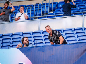 Zápas si nenechá ujít ani David Limberský: foto: FCVP/Ondřej Pastor