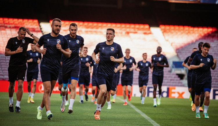Viktoriáni už mají za sebou trénink, foto: FCVP/Ondřej Pastor
