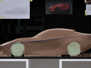 Proces práce na modelu Ondřeje Adamce