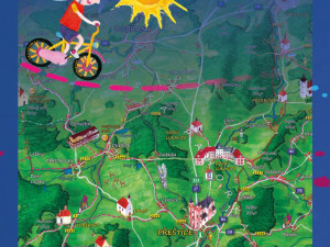 Děti z uměleckých škol malovaly obrázky známých pamětihodností pro novou cyklomapu jižního Plzeňska