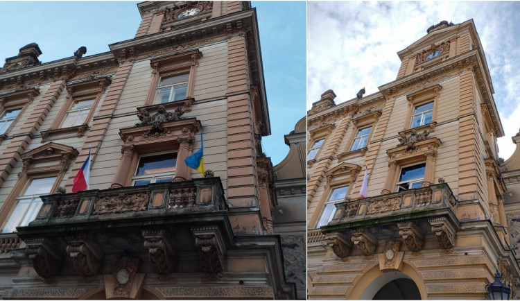 Krátce po změně v zastupitelstvu zmizela z radnice ukrajinská vlajka, vyvolalo to velké emoce